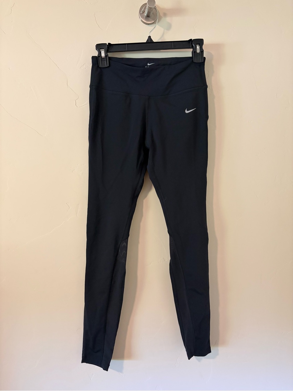 Nike Black Performance Tights with Reflective Swoosh
